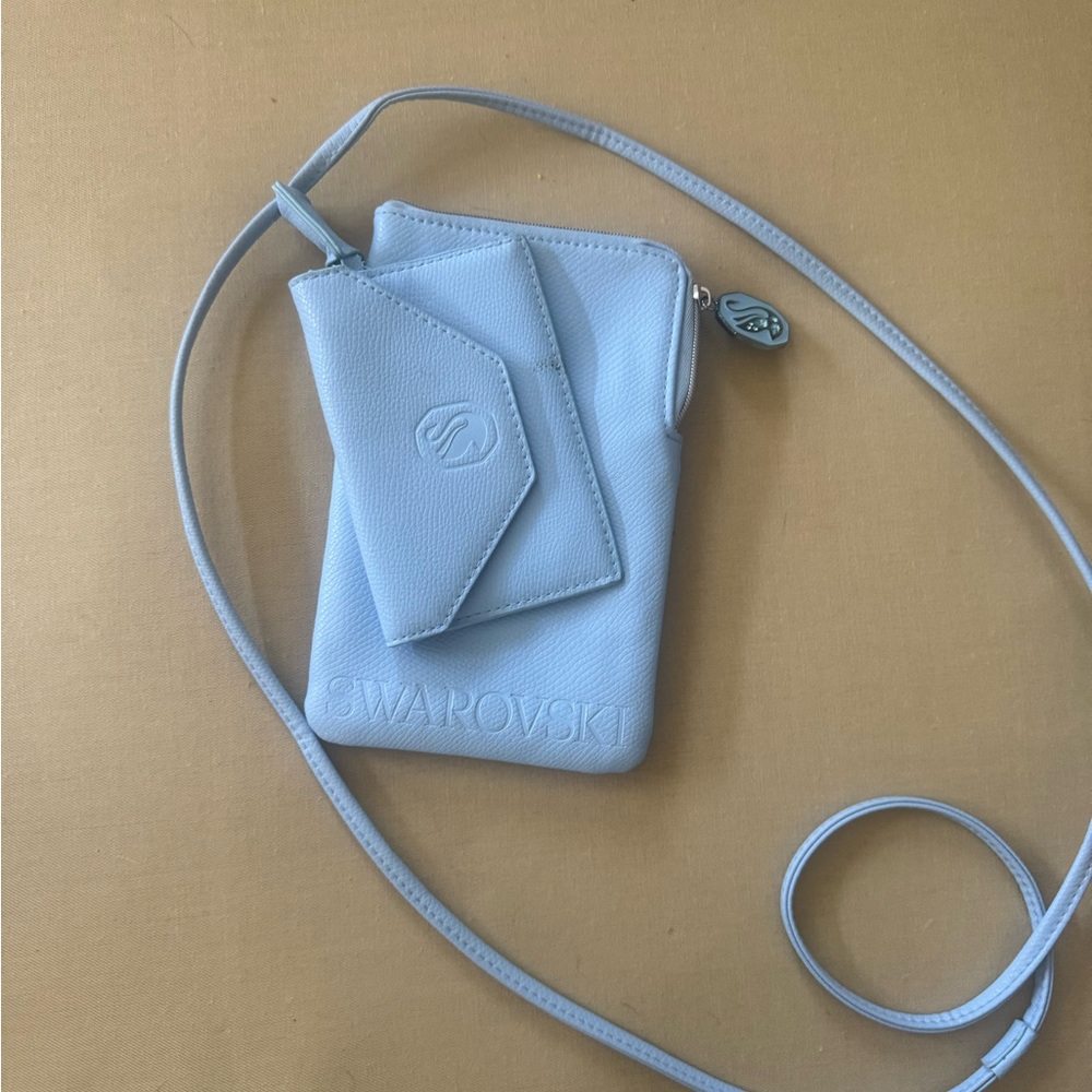 Swarovski Light Blue Crossbody Bag Set